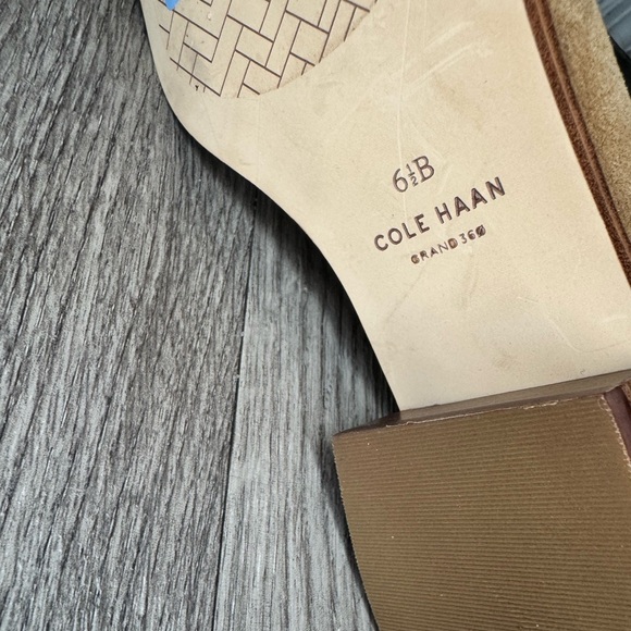 179$ COLE HAAN coastal Golden Toffee Suede Ankle Boots NWOT - Picture 10 of 10